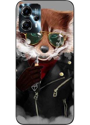 Силиконовый чехол epik для motorola moto g23 с картинкой крутой енот