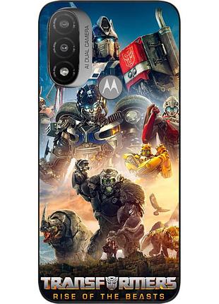 Силиконовый чехол epik для motorola moto e20 с картинкой трансформеры