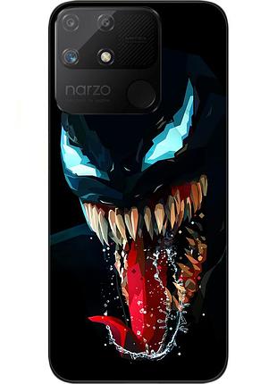 Силиконовый чехол epik для realme narzo 50a с картинкой страшный веном