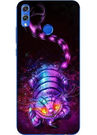 Оригінальний чохол накладка для huawei honor 8x з картинкою чеширський кіт