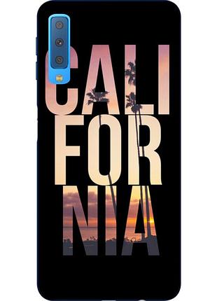 Бампер силіконовий чохол для samsung a750f galaxy a7 2018 з картинкою california