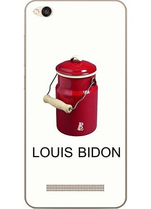Антибрендовый силіконовий чохол для xiaomi redmi 4a з картинкою louis bidon
