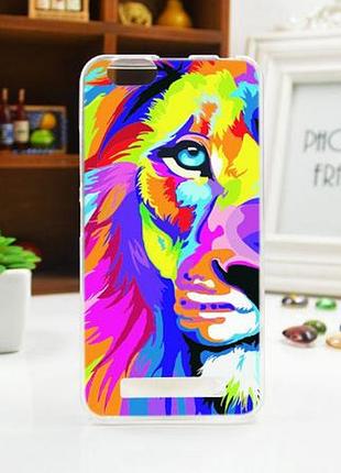Силіконовий бампер чохол накладка для lenovo vibe c a2020 лев