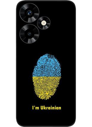 Силиконовый чехол epik для infinix hot 30 (x6831) с картинкой отпечаток