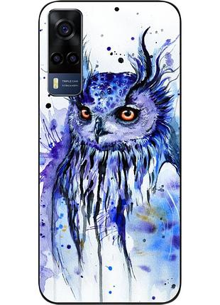 Силіконовий чохол epik для vivo y53s з картинкою сова акварель