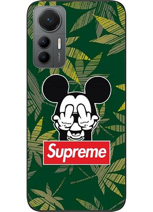 Оригинальный чехол epik для xiaomi 12 lite с картинкой микки supreme