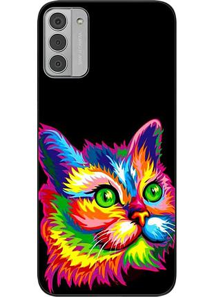 Силіконовий чохол epik для nokia g42 з картинкою яскравий кіт
