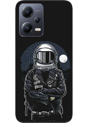Силиконовый чехол бампер для xiaomi poco x5 5g с картинкой космонавт и луна