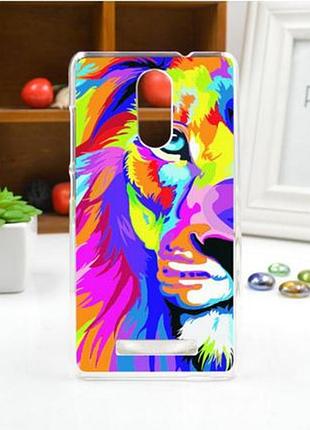 Силіконовий чохол накладка для xiaomi redmi note 3 з картинкою лев