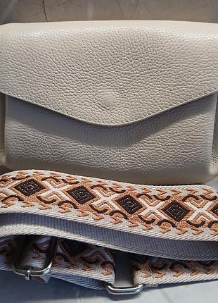 Шкіряна сумка crossbody savini (оригінал)