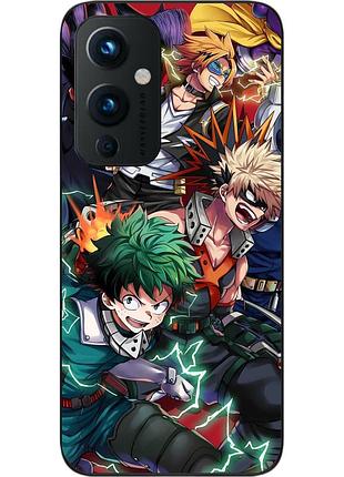 Силиконовый чехол бампер epik для oneplus 9 с картинкой моя геройская академия