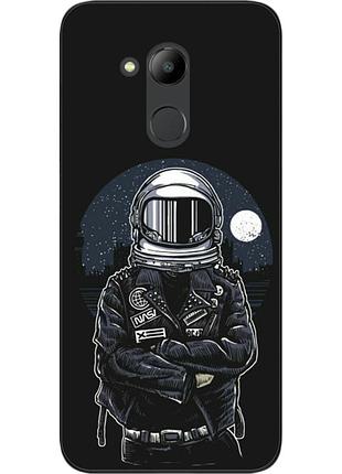 Силиконовый чехол для huawei honor 6c pro с картинкой космонавт и луна