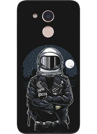 Силиконовый чехол для huawei honor 6a с картинкой космонавт и луна
