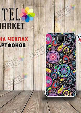 Чехол с картинкой (силикон) для doogee x9 mini яркие узоры