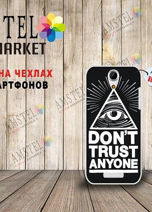 Оригінальний бампер з принтом для doogee y100x око в трикутнику