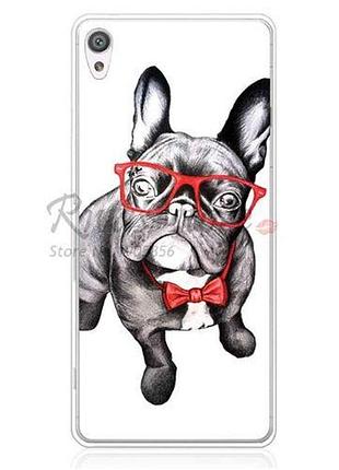 Бампер силиконовый чехол для sony xperia xa f3111 f3112 f3115 f3116 с картинкой дог