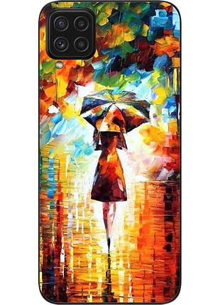Силиконовый чехол для samsung a22 galaxy a225f с картинкой прогулка