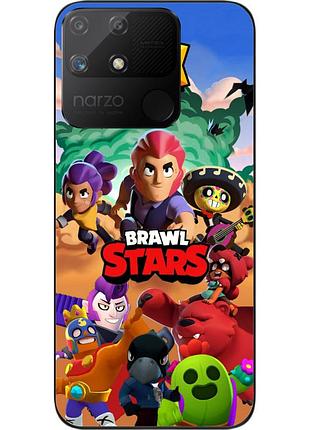 Чехол силиконовый epik для realme narzo 50a с картинкой бравл