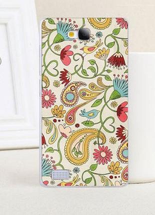 Силіконовий чохол бампер для huawei honor 3c з картинкою візерунки