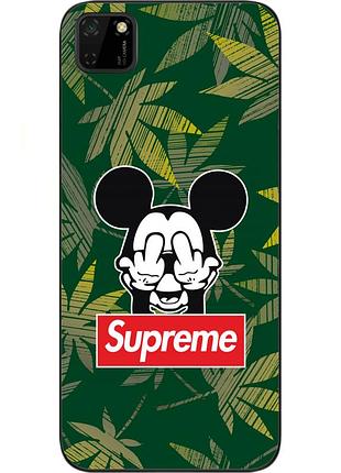 Чохол силіконовий для huawei y5p з картинкою міккі supreme