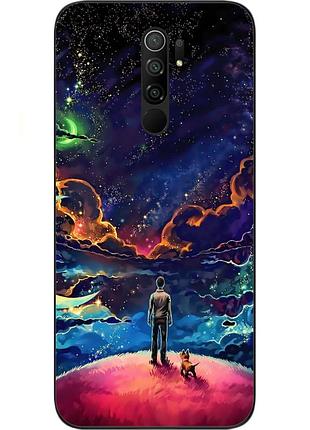 Чохол силіконовий для xiaomi redmi 9 з картинкою всесвіт