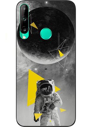Чохол силіконовий для huawei p40 lite e з картинкою астронавт