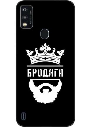 Силиконовый чехол для zte blade a51 с картинкой бродяга
