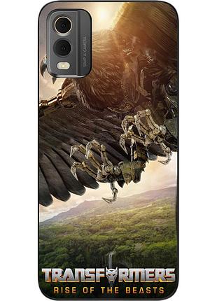 Силіконовий чохол epik для nokia c32 з картинкою ейрейзор трансформери зверобати