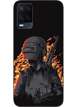 Силиконовый чехол для oppo a54 с картинкой pubg