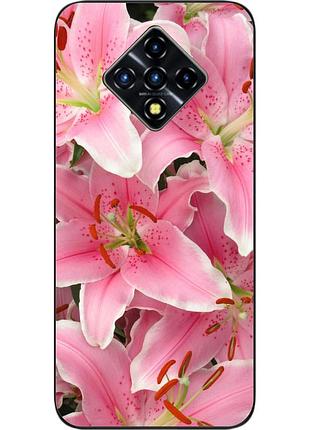 Силіконовий чохол для infinix zero 8 з картинкою лілії
