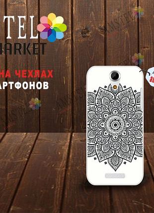 Бампер силіконовий чохол для doogee y100x з картинкою гарний візерунок