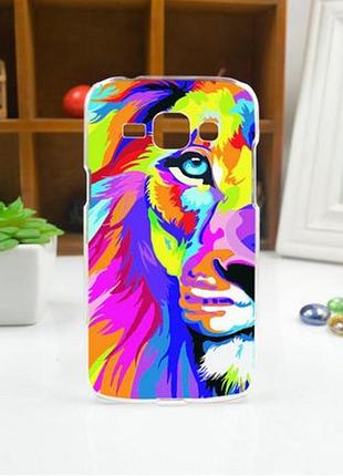 Силиконовый чехол для samsung galaxy j2 j200 с картинкой лев