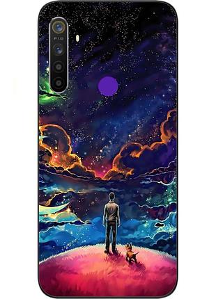 Чохол силіконовий для realme 5i з картинкою всесвіт