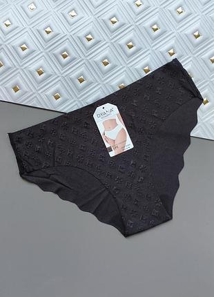 Бесшовные женские трусики diana intimates черного цвета