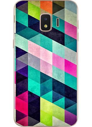 Оригінальний tpu чехол з картинкою для samsung j2 core j260 galaxy 2018 ромбики