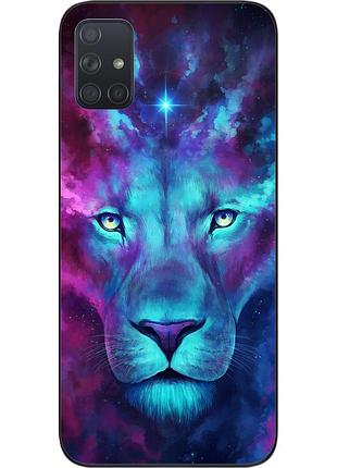 Силиконовый чехол для samsung a71 galaxy a715f с картинкой космолев