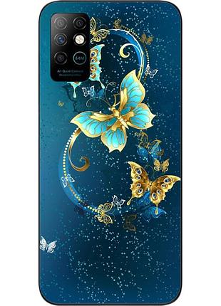 Оригинальный чехол для infinix note 8 с картинкой бабочки