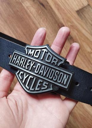 Ремень harley davidson из прочной кожи 2