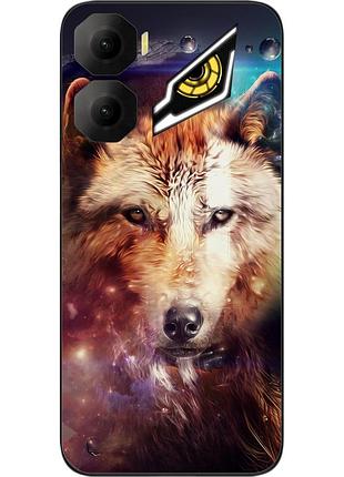 Силиконовый чехол epik для zte nubia neo 3 5g с картинкой космический волк