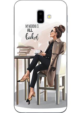 Силіконовий бампер чохол з картинкою для samsung galaxy j6 plus 2018 мода