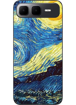 Силіконовий чохол epik для infinix smart 10 plus (x6725b) з зображенням місячна ніч