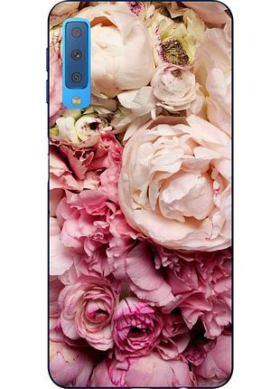 Оригінальний чохол накладка для samsung a750f galaxy a7 2018 з картинкою півонії