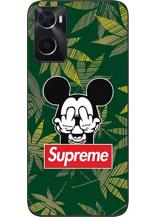 Оригинальный чехол epik для oppo a76 с картинкой микки supreme