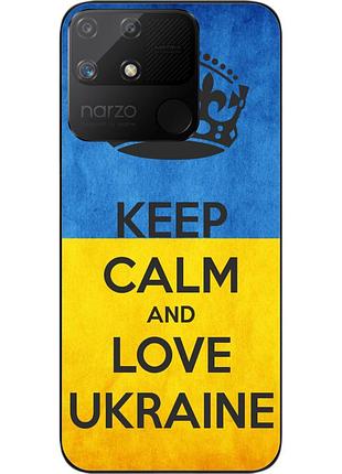 Силиконовый чехол epik для realme narzo 50a с картинкой keep calm