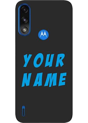 Именной чехол epik для motorola moto e7i power бампер с именем печать на чехле