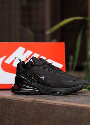 Чоловічі кросівки nike air max 270 gore-tex triple black🖤
