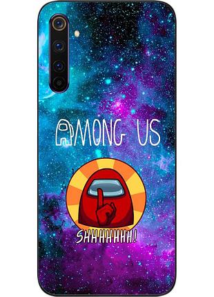 Силіконовий чохол з картинкою для realme 6 among us знайди мене