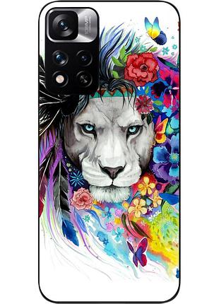 Силіконовий чохол epik для xiaomi redmi note 11 pro plus 5g з картинкою лев