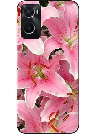 Силіконовий чохол epik для oppo a76 з картинкою лілії