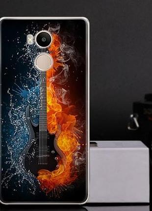 Оригінальний чохол бампер для xiaomi redmi 4 pro / redmi 4 prime з картинкою гітара